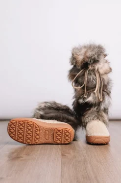 Sale Volpe Tall Patchwork Fox Wool-Lined Fur Boots Women Boots & Handbags