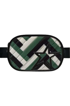 Clearance Waffle Print Star Belt Bag - Green Women Boots & Handbags