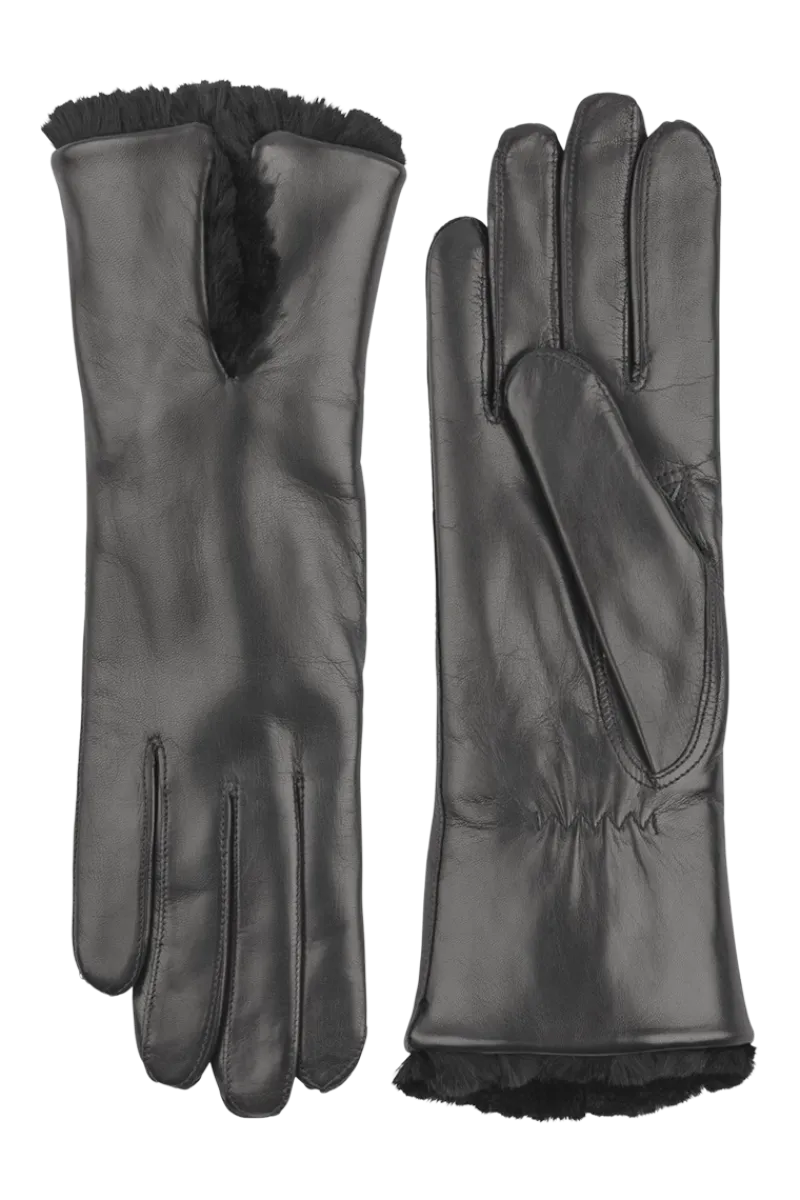 Best Women's Celine Orylag Leather Gloves Women Gloves|Rex Rabbit