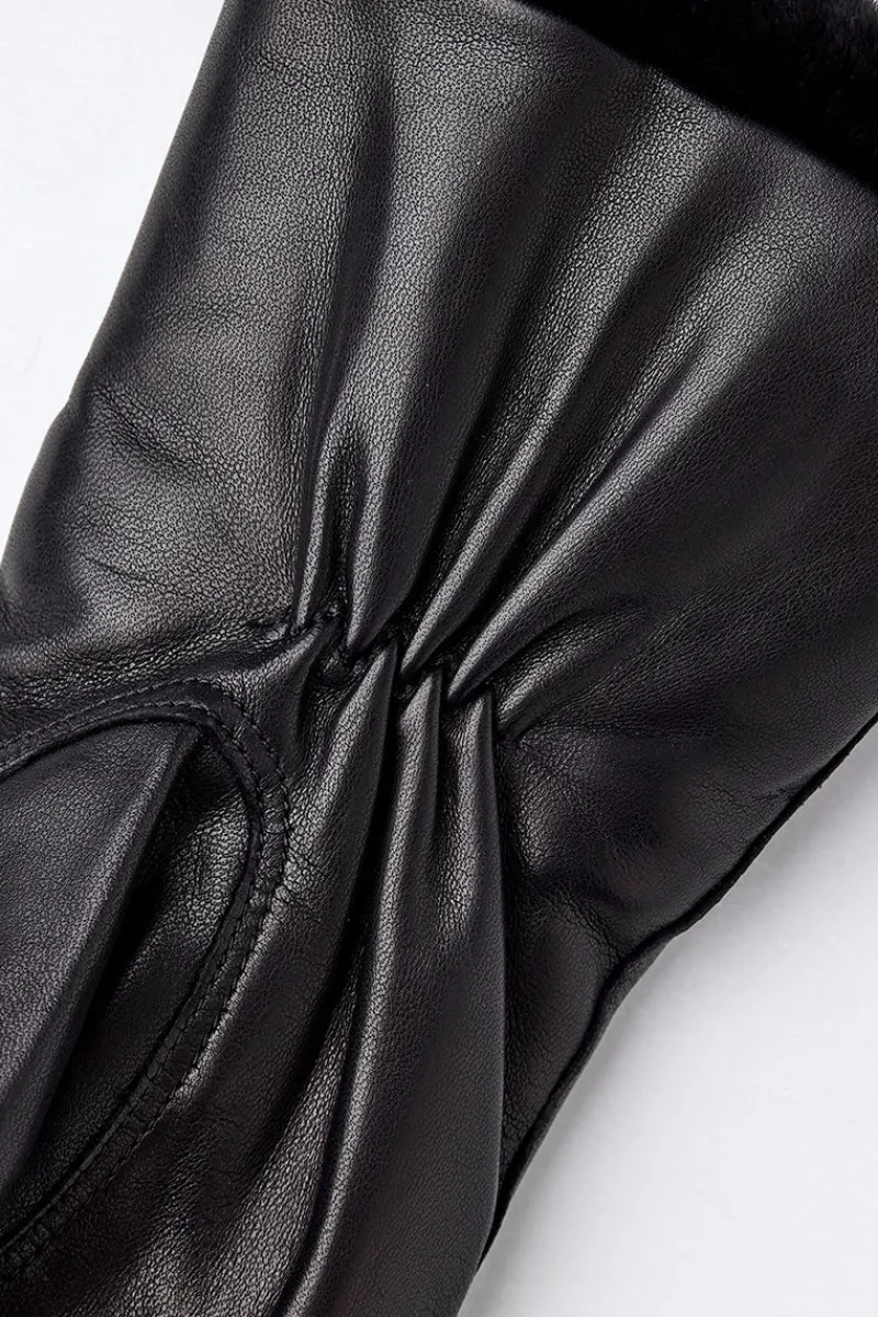 Best Women's Celine Orylag Leather Gloves Women Gloves|Rex Rabbit