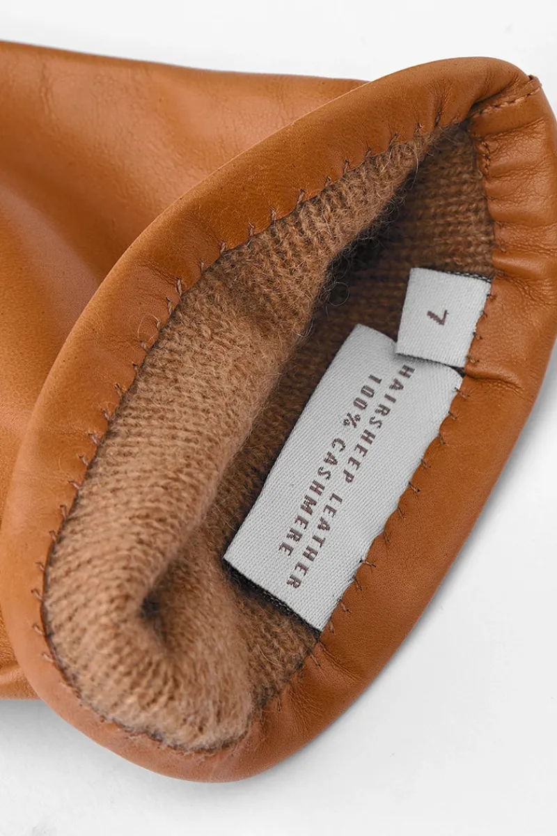 Online Women's Hairsheep Leather Pique 3 Btn Cashmere Lined Gloves Women Gloves|Lamb