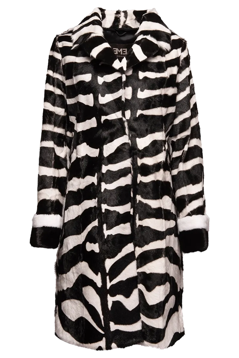 Online Horizontal Kidskin & Mink Fur Coat Women Fur Coats