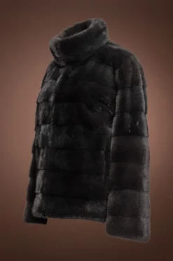 Best Zip Up Horizontal Mink Fur Jacket Women Fur Jackets