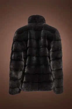 Best Zip Up Horizontal Mink Fur Jacket Women Fur Jackets